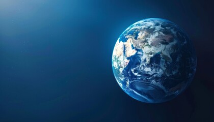 Fototapeta premium A Stunning View of Earth From Space Captured in the Depths of Outer Space