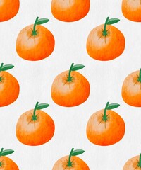 set of oranges isolated on white ,pattern