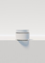 A cosmetics mock-up image file. Lotion and moisturizer product mock-up image. Face cream product.
