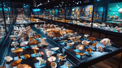 Historical lecture professor with artifacts photography