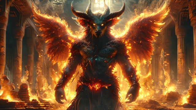 Belial. The legendary creature. Demon in apocalyptic literature.

