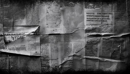 Historic Grunge: Dark Retro Newsprint Design