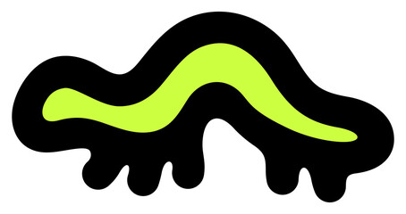 Caterpillar, insect, pest, agriculture and nature. Animal, larvae, fauna, entomology, metamorphosis and butterfly, illustration