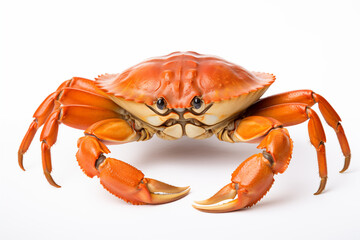 A crab on isolated white background