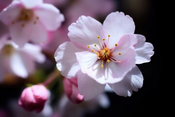 Obraz premium Delicate pink cherry blossom flowers in bloom