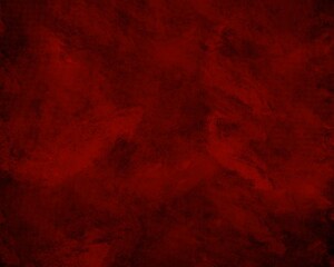 Red background with textured dark paint
