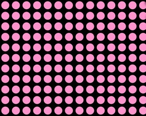 Black and pink polka dot pattern background 