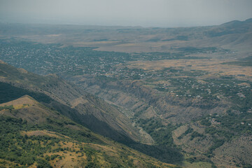Fototapeta premium view of the mountains in the morning