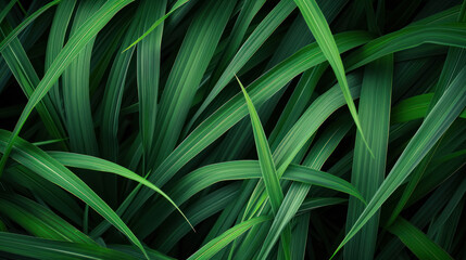 Emerald green grass blades, soft and vibrant, create a lush backdrop.