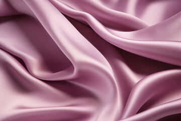 Fototapeta premium Silky pink fabric with soft folds for elegant background