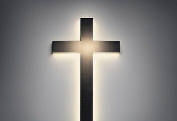 Obraz premium Christian Cross on isolated background