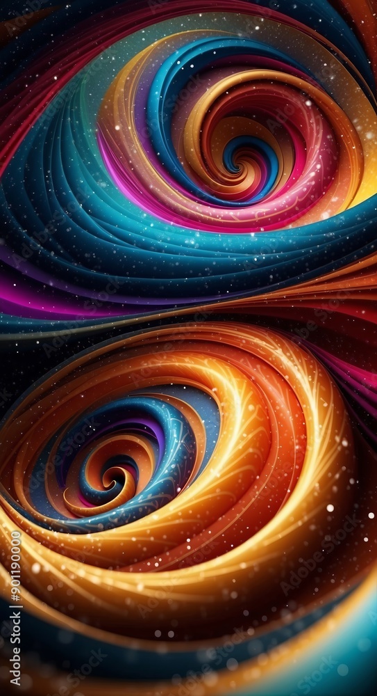 Wall mural abstract multicolored background