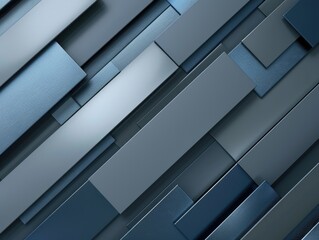 Fototapeta premium Stacked Metal Squares