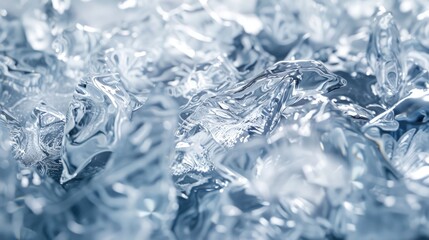 Obraz premium Close-up of ice crystals