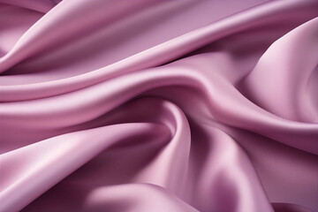 Obraz premium Silky pink fabric with soft folds for elegant background