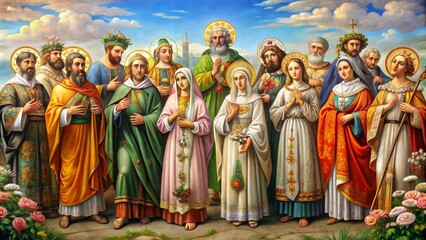 Obraz premium mary and jesus