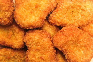 close up of chicken nuggets