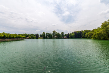 Panoramic View of the Grand Canal at Château de Fontainebleau