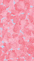 Elegant pink floral pattern