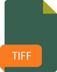 TIFF file extension icon crisp corners grey colors