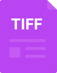 TIFF File icon minimal outline with symbols