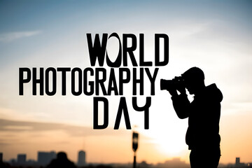 World photography day concept wallpaper