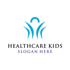 children's health care concept, simple, modern, clean