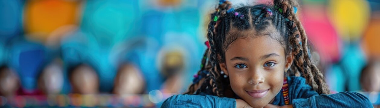Students participating in an afterschool art program