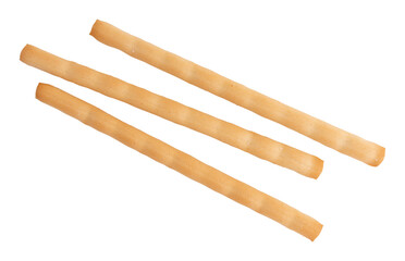 italian stick bread grissini, traditional bread sticks isolated