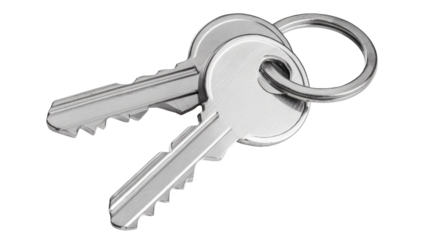 Keys, isolated on white background