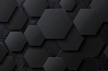 Dark grey background with hexagonal grid pattern for technology or car theme design, high resolution vector