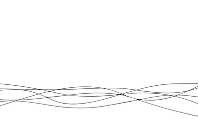 Line, bend, waves, flow pattern, abstract dynamic stroke, linear graphic rays, black as liquid sound, sound flow or texture of an energy technological trace, digital geometric movement.