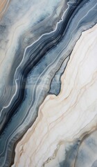 Blue grey and brown texture. Polished stone wall with an exquisite natural pattern. Wallpaper design