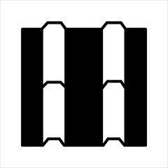 House roof icons set. house roof vector icon for web design isolated on black and white background.