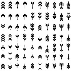 Fototapeta premium Arrows big black set icons, arrow icon, modern simple arrows, arrow vector collection cursor.illustration