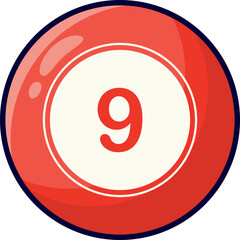 Bingo Lottery Ball Illustration