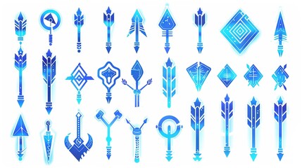 Fototapeta premium Arrows big black set icons, arrow icon, modern simple arrows, arrow vector collection cursor.illustration
