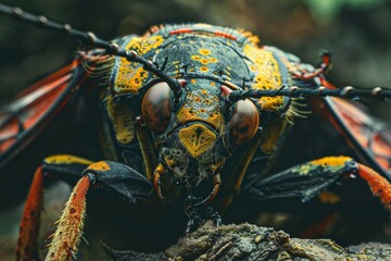Grasshopper, emphasizing the vibrant colors and intricate patterns.