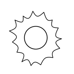 Sun illustration isolated in white 