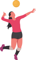 Volleyball Player Illustration