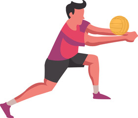 Volleyball Player Illustration