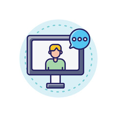 Career Mentor vector icon