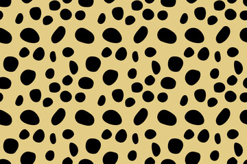 Small dash pattern. Seamless minimal dash pattern, small elements on yellow background.