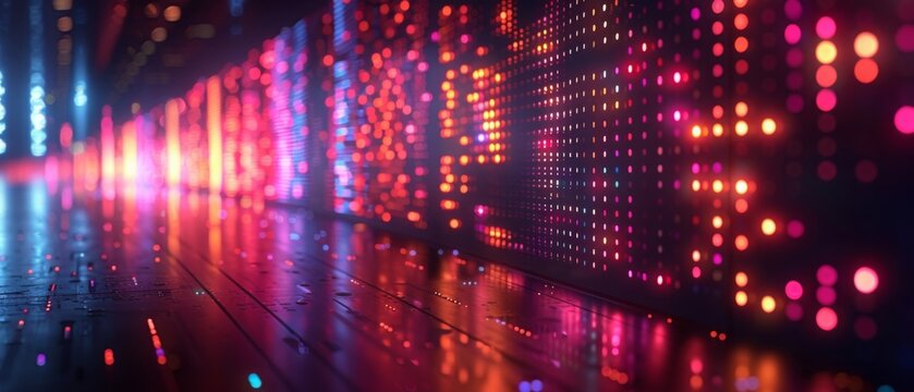 abstract background with lights