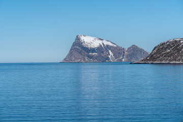 Northen norway landscape in winter season