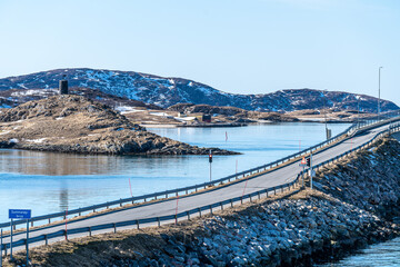 Northen norway landscape in winter season