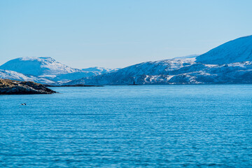 Northen norway landscape in winter season