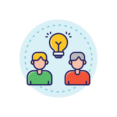 Knowledge Sharing vector icon