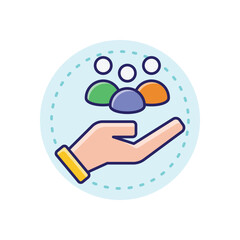Supportive Community vector icon
