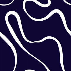 Seamless abstract pattern with squiggles and scribbles. Weaved curved lines. Chaotic ink scribbles decorative texture. Messy doodles, wavy and curly lines.